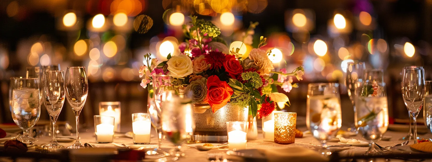 a beautifully arranged table at a bar or bat mitzvah celebration, adorned with elegant floral centerpieces and glowing candles, captures the essence of community and tradition, reflecting the significance of this coming-of-age milestone in a soft, warm light.