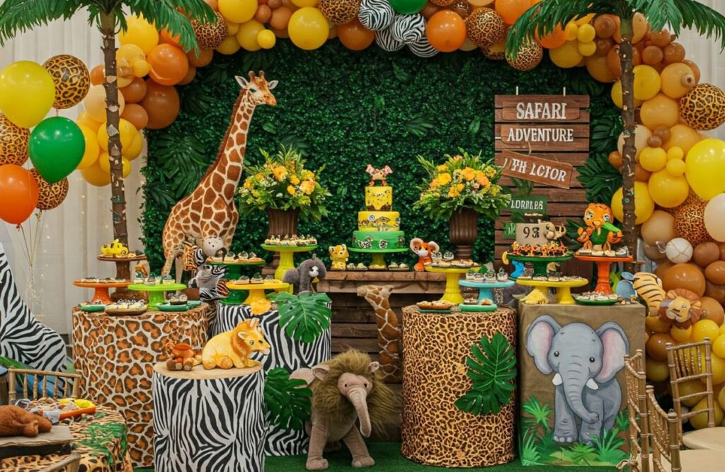 Bringing the Wild Indoors (or Outdoors!) in safare themed birthday