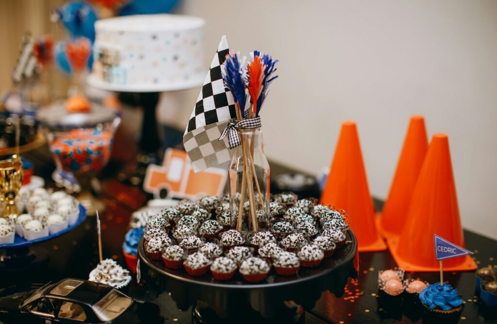 Food and Drinks for car themed party