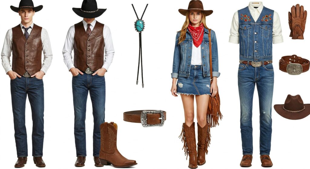 Outfit Ideas for Your Guests at cowboy theme party