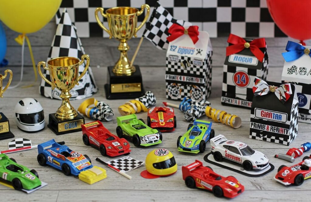 Party Favors example for racing themed party