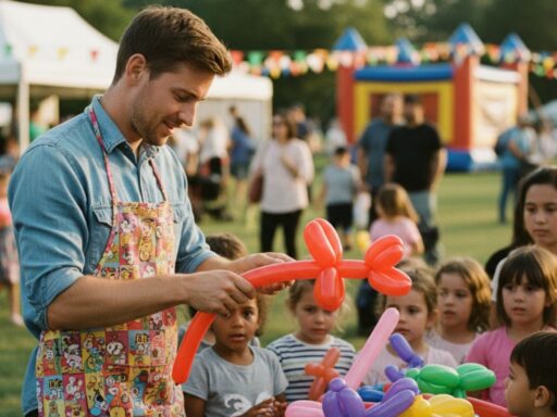 balloon artist for a children’s party