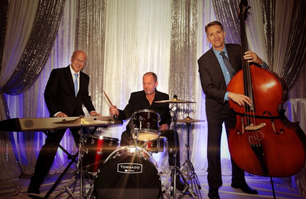 The Caulfield Trio jazz band for hire in surrey