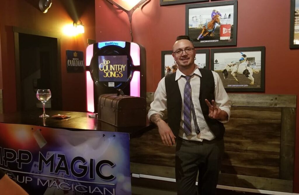 Tripp magician you can hire in regina