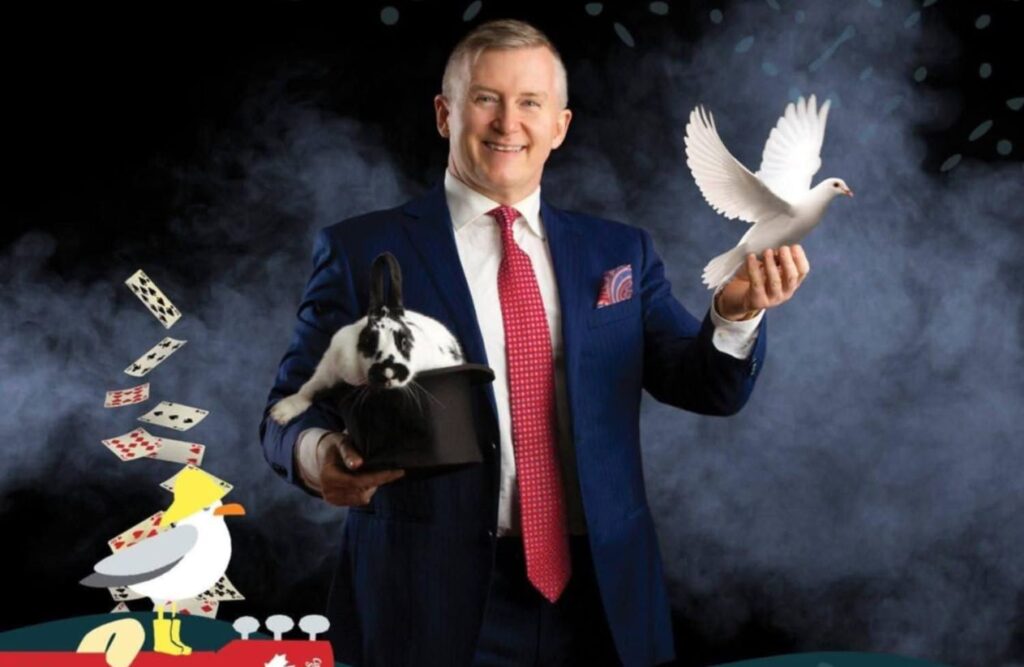 The Amazing Mr. J one of the magicians for hire in Halifax