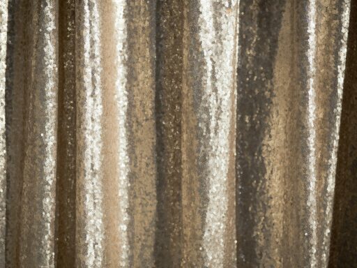 A gold sequin backdrop, the kind used behind a photo booth